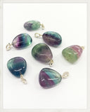 Colgante de fluorita y plata