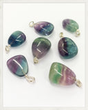 Colgante de fluorita y plata