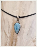 Colgante de larimar y plata