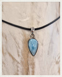 Colgante de larimar y plata