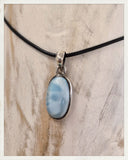 Colgante de larimar y plata