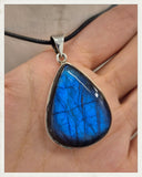 Colgante de labradorita y plata