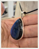 Colgante de labradorita y plata