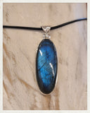 Colgante de labradorita y plata