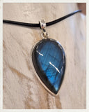 Colgante de labradorita y plata