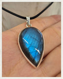 Colgante de labradorita y plata