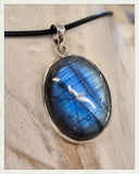 Colgante de labradorita y plata