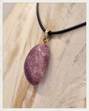 Colgante de rubí y plata