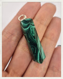 Colgante punta de malaquita