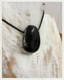 Colgante de shungit perforado