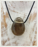 Colgante perforado de cuarzo ahumado (EXCLUSIVO ONLINE)