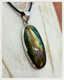 Colgante de labradorita y plata (EXCLUSIVO ONLINE)