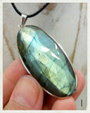 Colgante de labradorita y plata (EXCLUSIVO ONLINE)