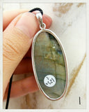 Colgante de labradorita y plata (EXCLUSIVO ONLINE)