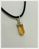 Colgante de topacio imperial y plata