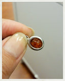 Colgante de ámbar y plata