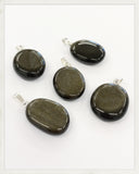 Colgante de obsidiana dorada y plata (EXCLUSIVO ONLINE)