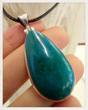 Colgante de crisocola y plata (EXCLUSIVO ONLINE)