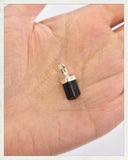 Colgante de turmalina mini y plata
