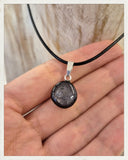 Colgante de zafiro estrella y plata