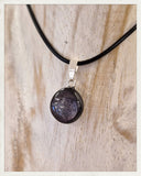 Colgante de zafiro estrella y plata