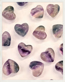 Corazón mini de fluorita