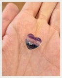 Corazón mini de fluorita