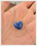 Corazón mini de cuarzo azul