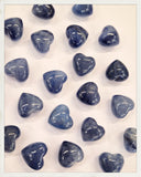 Corazón mini de cuarzo azul