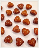 Corazón mini de jaspe rojo