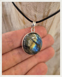 Colgante de labradorita y plata (EXCLUSIVO ONLINE)