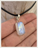 Colgante de piedra luna y plata (EXCLUSIVO ONLINE)
