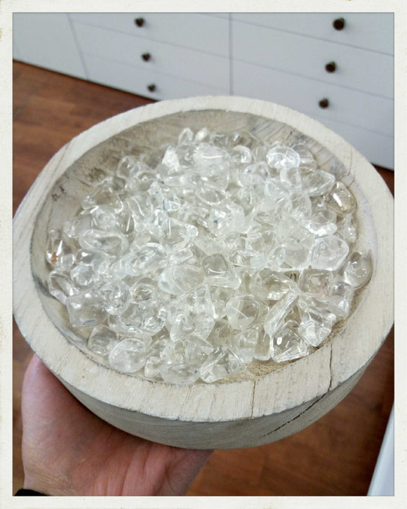 Rodado mini de cuarzo cristal de roca
