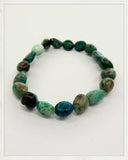 Pulsera de crisocola (nuggets)