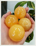 Esferas de calcita naranja