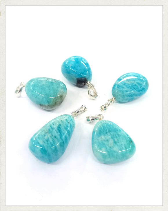 Colgante de amazonita y plata (EXCLUSIVO ONLINE)